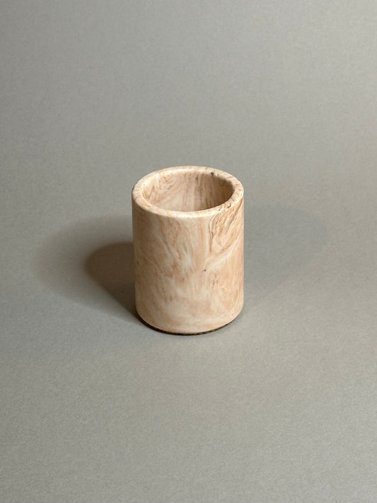 Unique Handcrafted Small Pot in Terracotta Marble