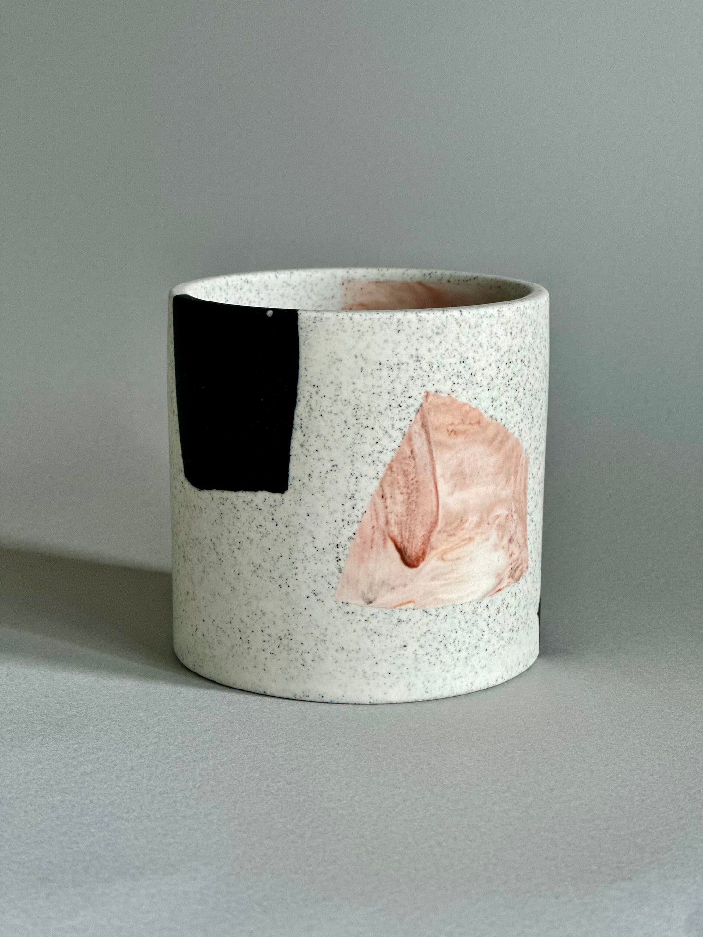 Unique Handcrafted Medium Pot in Chunky Terrazzo