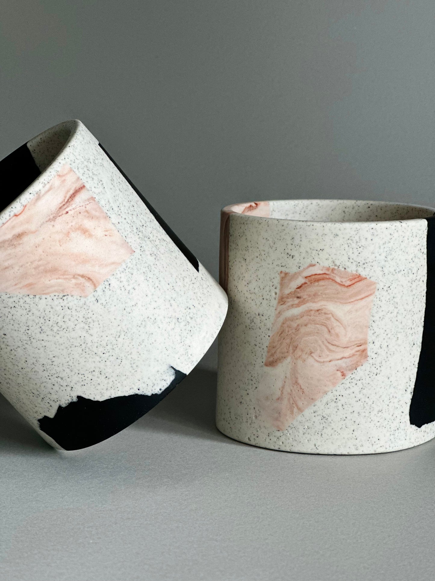 Unique Handcrafted Medium Pot in Chunky Terrazzo